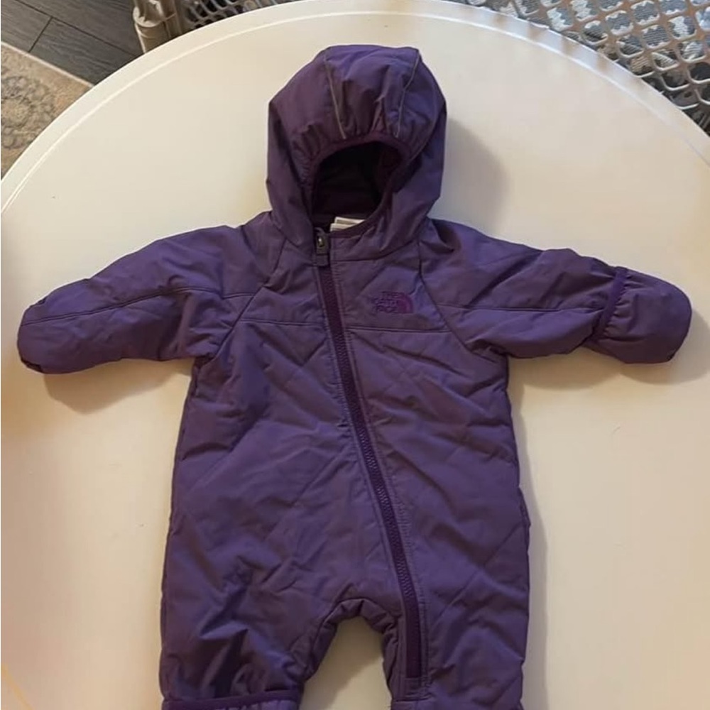 Purple Kids One Piece bunting Snowsuit